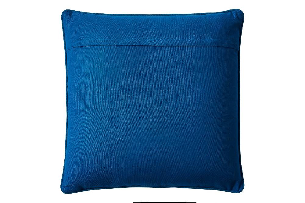 Novità Home Embroidery - cuscino foliage blue red Comprare a buon mercato