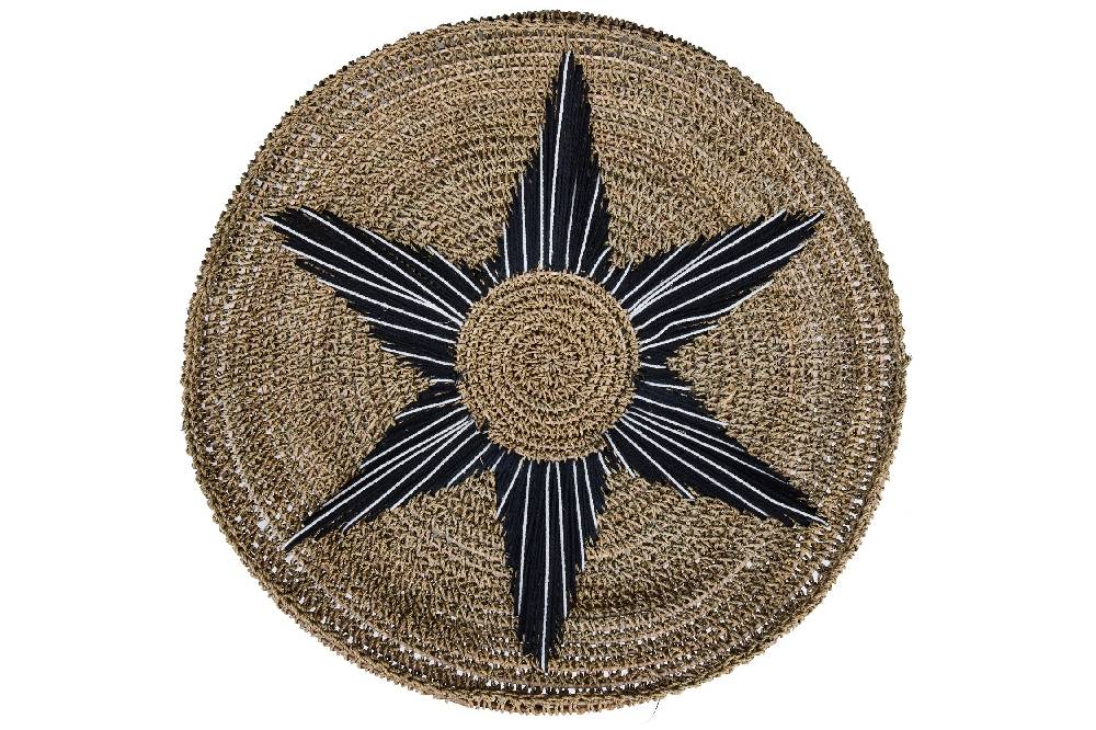 Novità Home Boho Chic - Piatto Decorativo Stella Nera Fornitura limitata