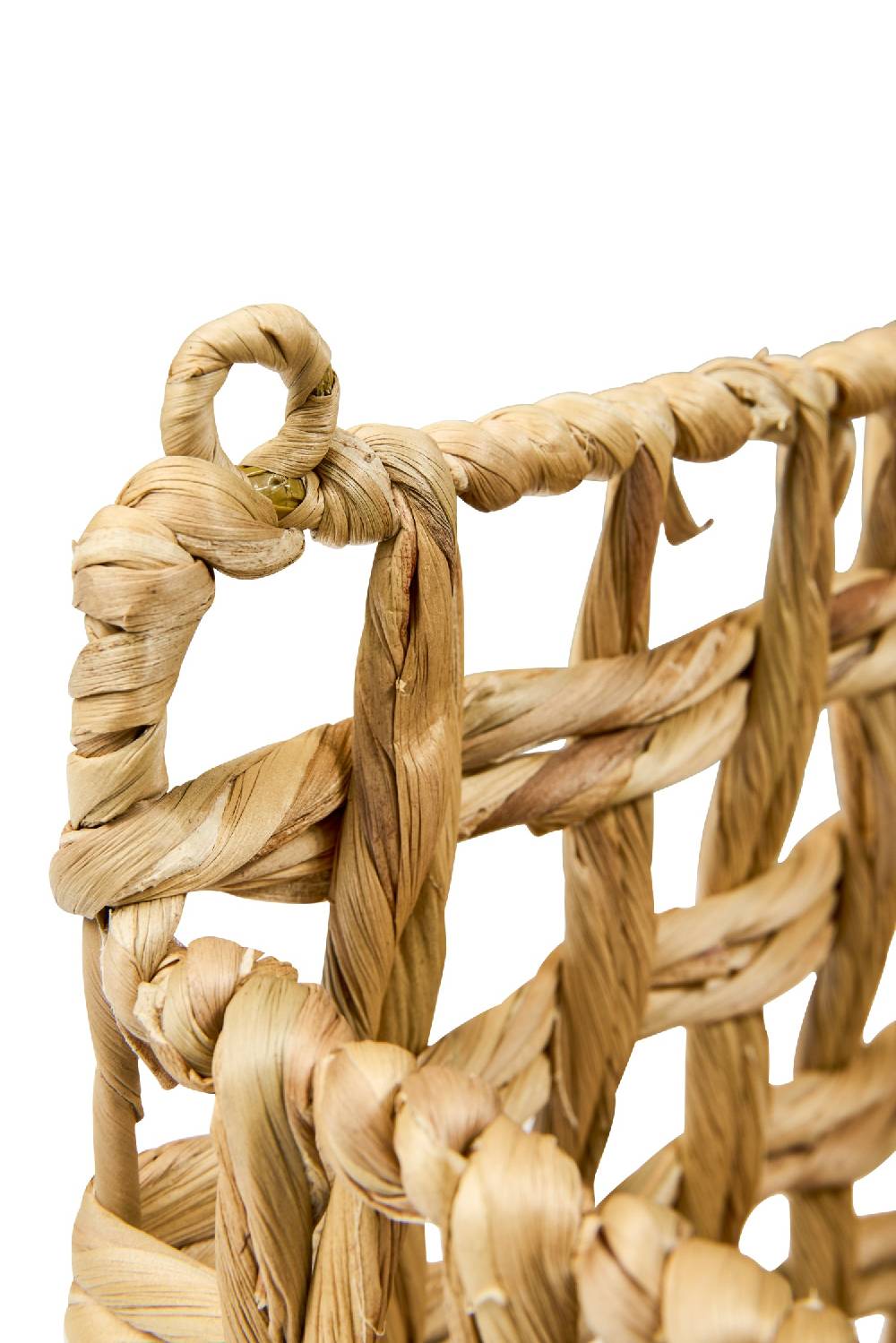 Novità Home Homemade - Cesta Rettangolare Da Appendere Trama Treccia Vendite stagionali