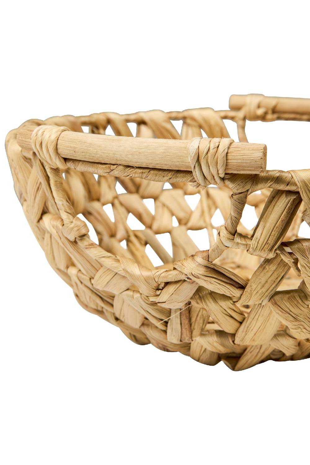 Novità Home Homemade - Cesta Porta Frutta Con Manici Trama Treccia Black Friday