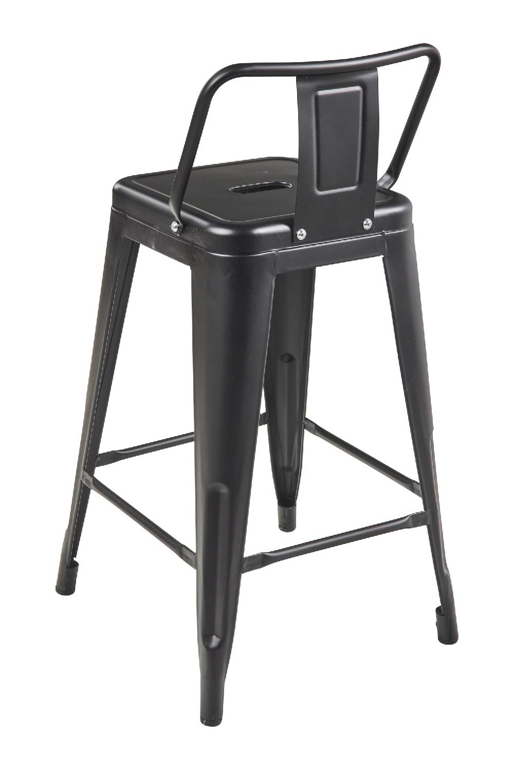 Novità Home Cindy - Sgabello Seggiolone In Metallo Nero Offerta Pasqua
