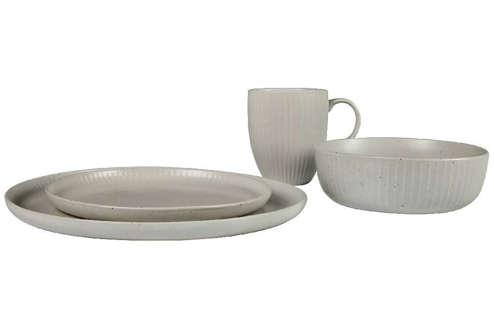 Novità Home Eureka - Piatto Dessert in Ceramica Grigio Lightning offer