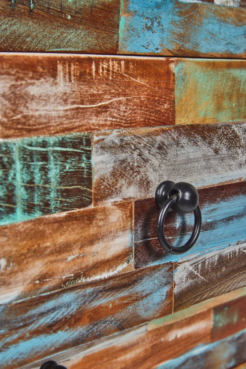 Novità Home Piccadilly - Settimino in Legno Riciclato Multicolore Sconti VIP