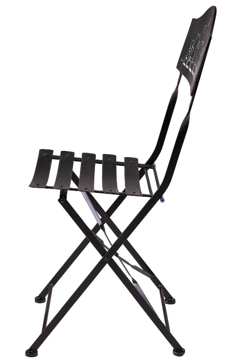 Novità Home Game - Set 1/3 Tavolino Nero Con Due Sedie Disegno Scacchiera Discount Store per i nuovi prodotti