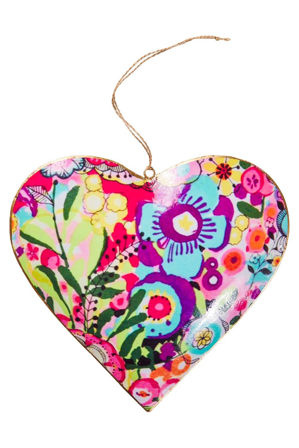 Novità Home Sweet - Cuore Da Appendere Fiorio Rosa Viola E Azzurri 50% di sconto per tempo limitato