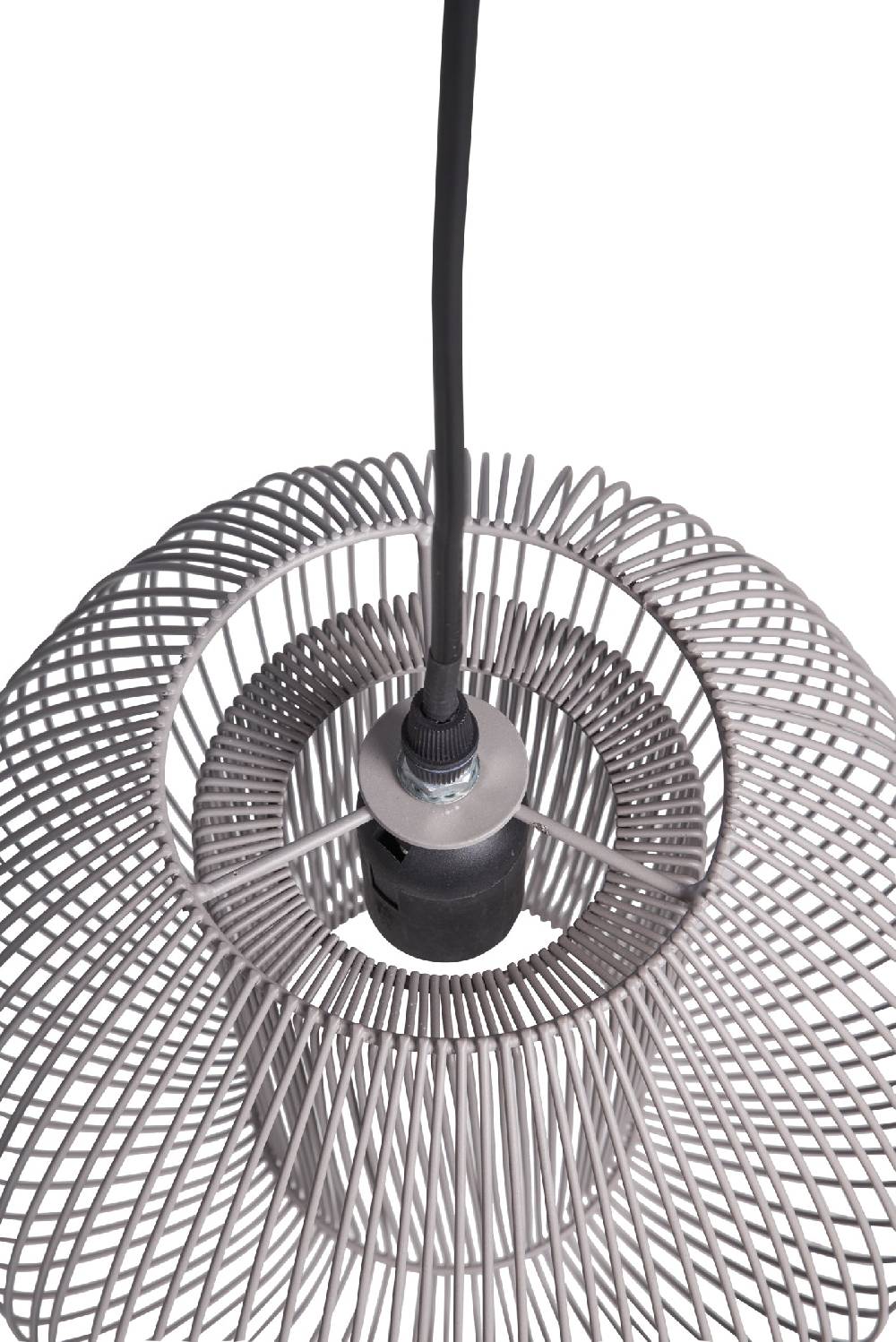 Novità Home Mors - lampadario ovale fili metallo grigio Saldi Di Fabbrica