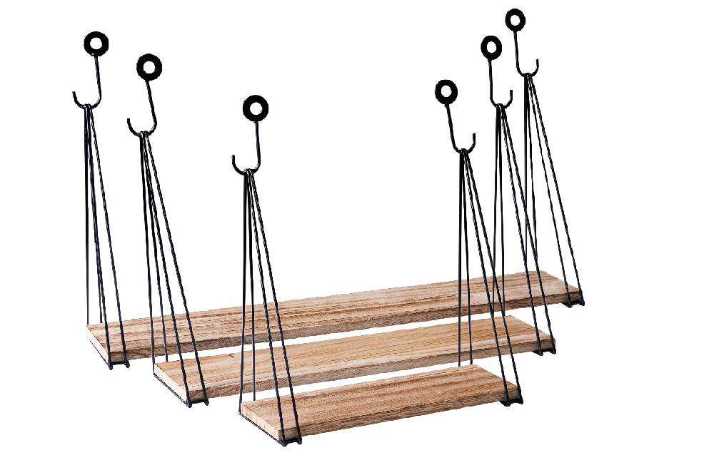 Novità Home Mensole con ganci set 1/3 Offerta esclusiva