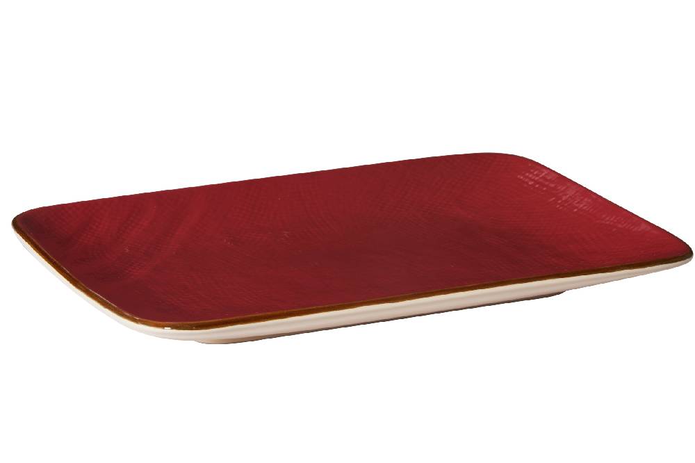 Novità Home Mediterraneo - piatto rettangolare rosso Offerta Giorno del Papà