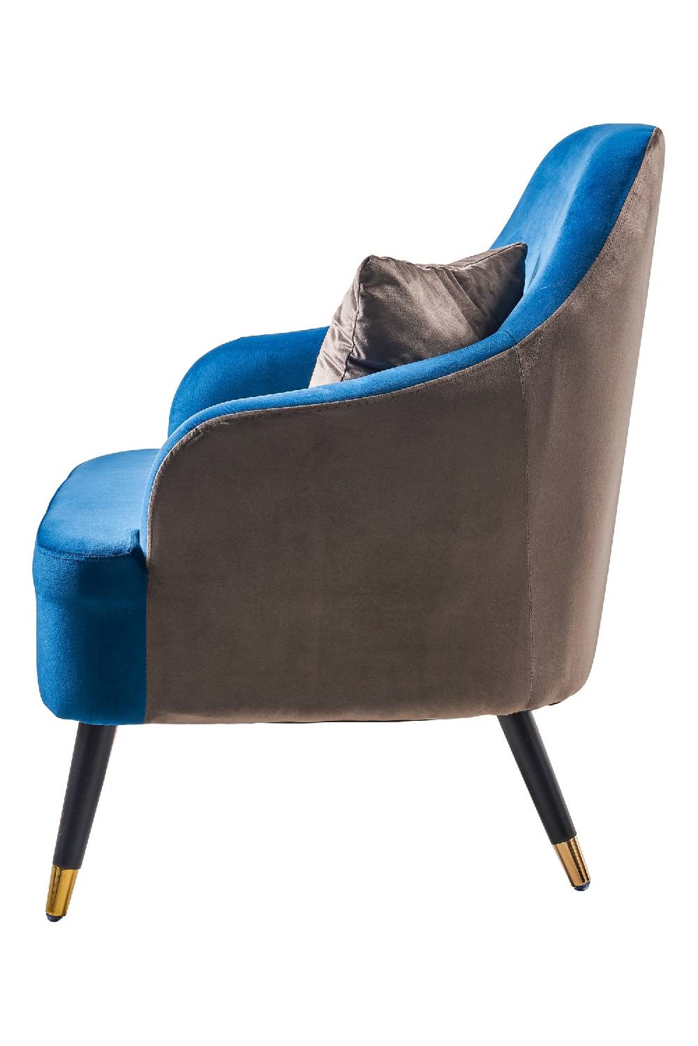 Novità Home Mariaceleste - poltrona doppio colore con cuscino grigio Grandi sconti