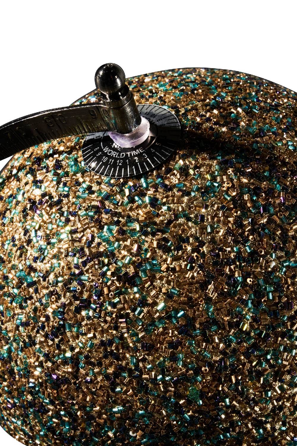 Novità Home Mappamondo - globo glitter oro base argento brunito Offerte stagionali