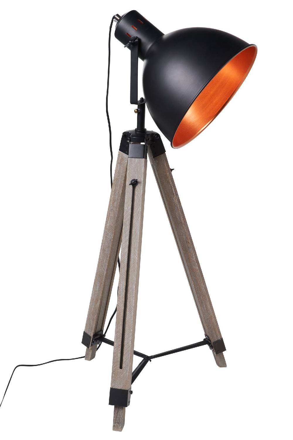 Novità Home Lampada regista da terra con faro color ottone 2025