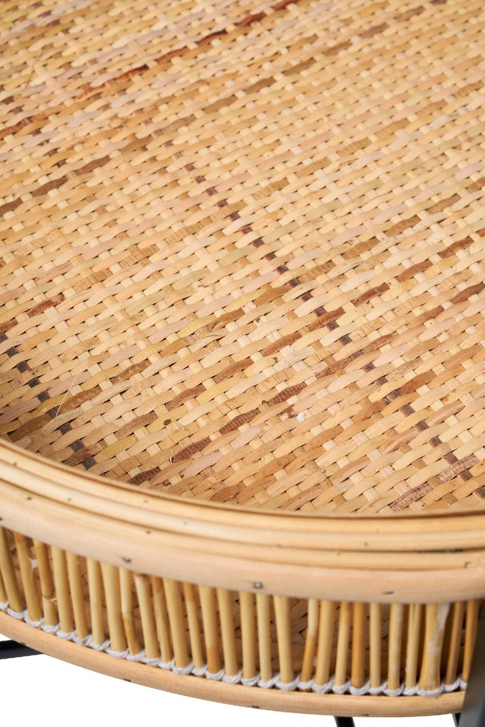 Novità Home Kyoto - pliant vassoio tondo in bambu con gambe in ferro In Linea