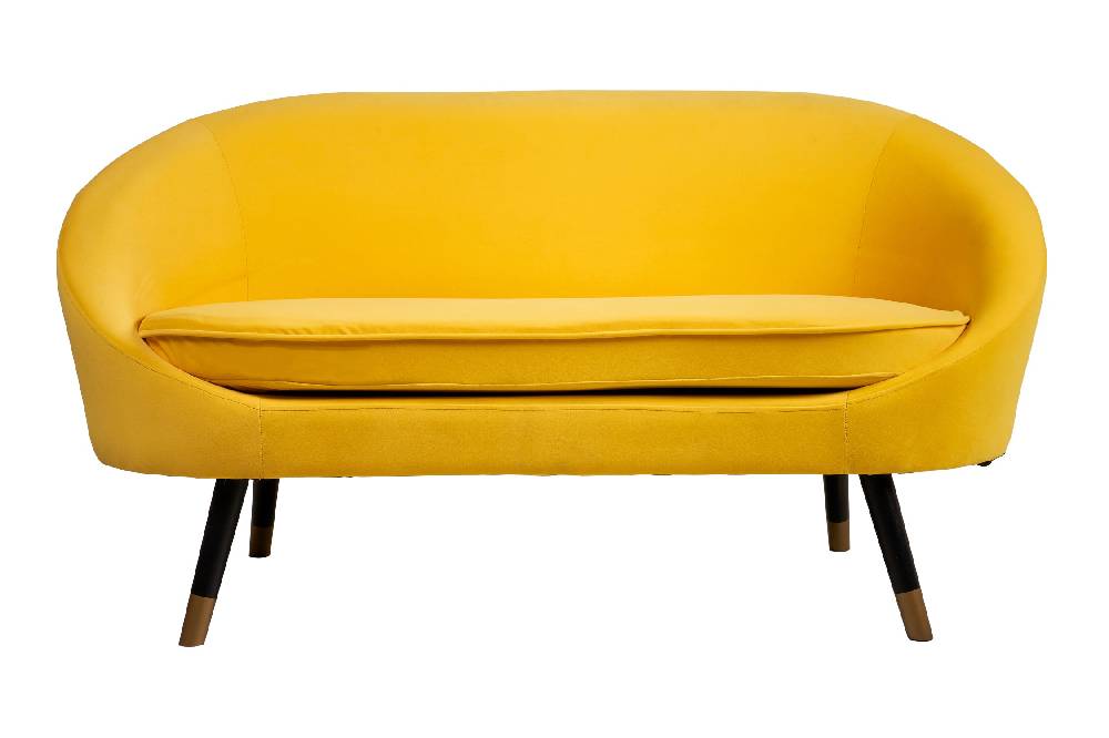 Novità Home Isadora - divano due posti giallo Negozi Online