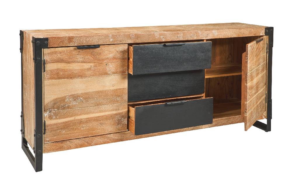 Novità Home Iron - credenza 3 cassetti Promozione Limitata