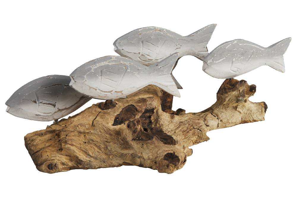 Novità Home Fish - Branco Pesci Grigi Su Tronco Online