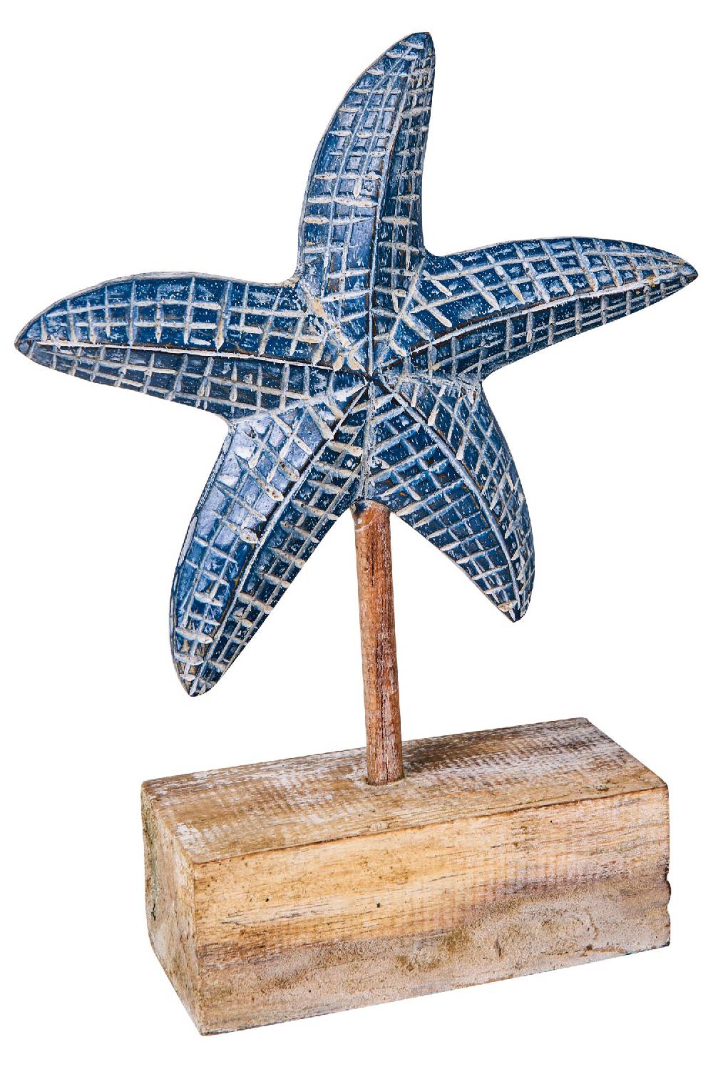 Novità Home Decor - Stella Marina Legno Mosaico Blue In Vendita