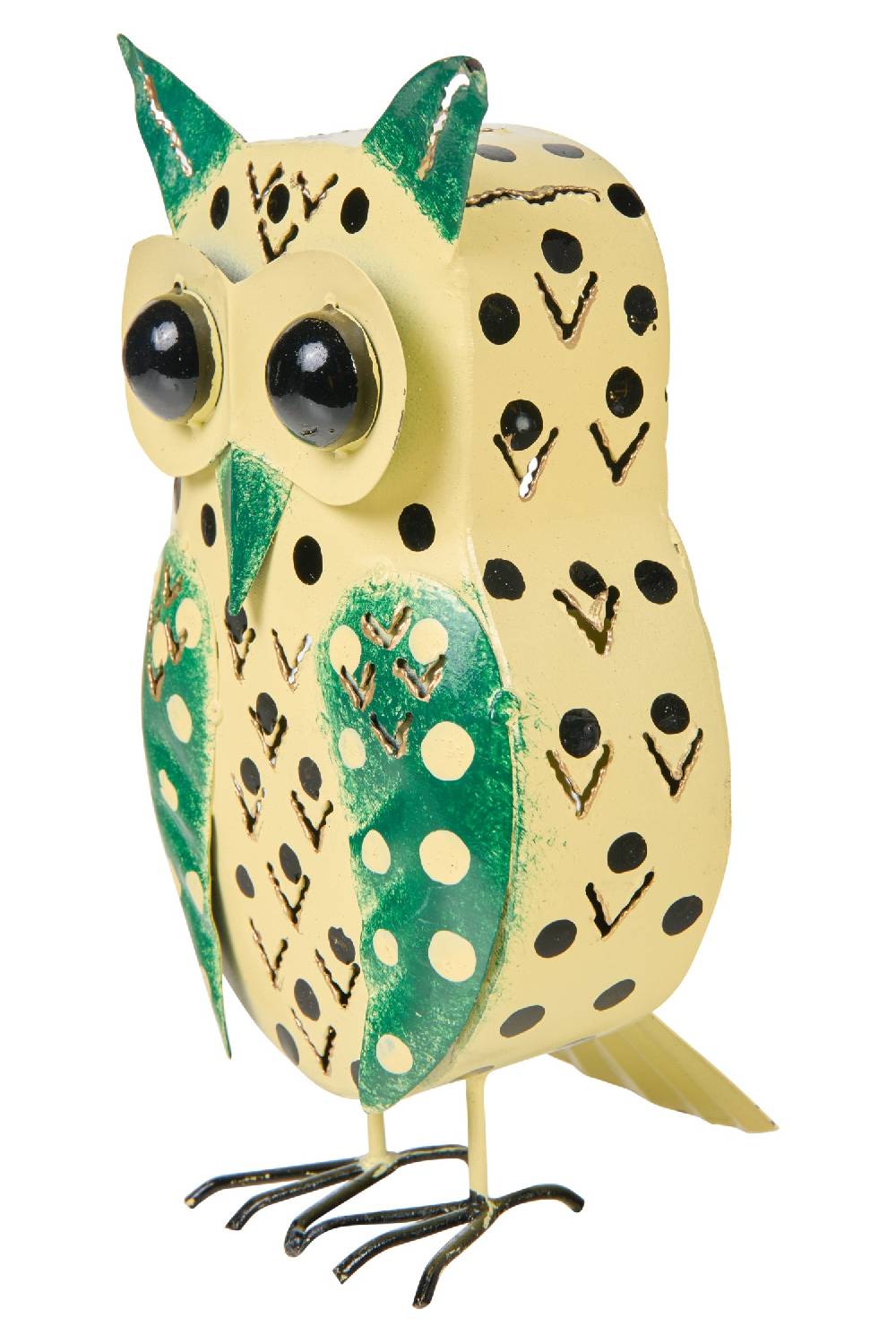 Novità Home Decor - Owl Con Pois Porta Candela Saldi