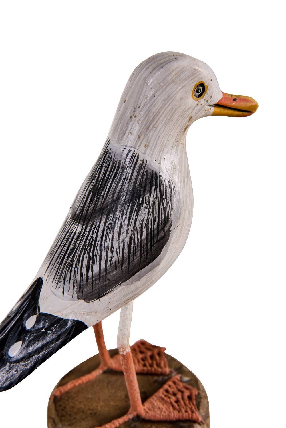 Novità Home Waterfowl - Gabbiano Su Piedistallo Legno E Intreccio Negozio
