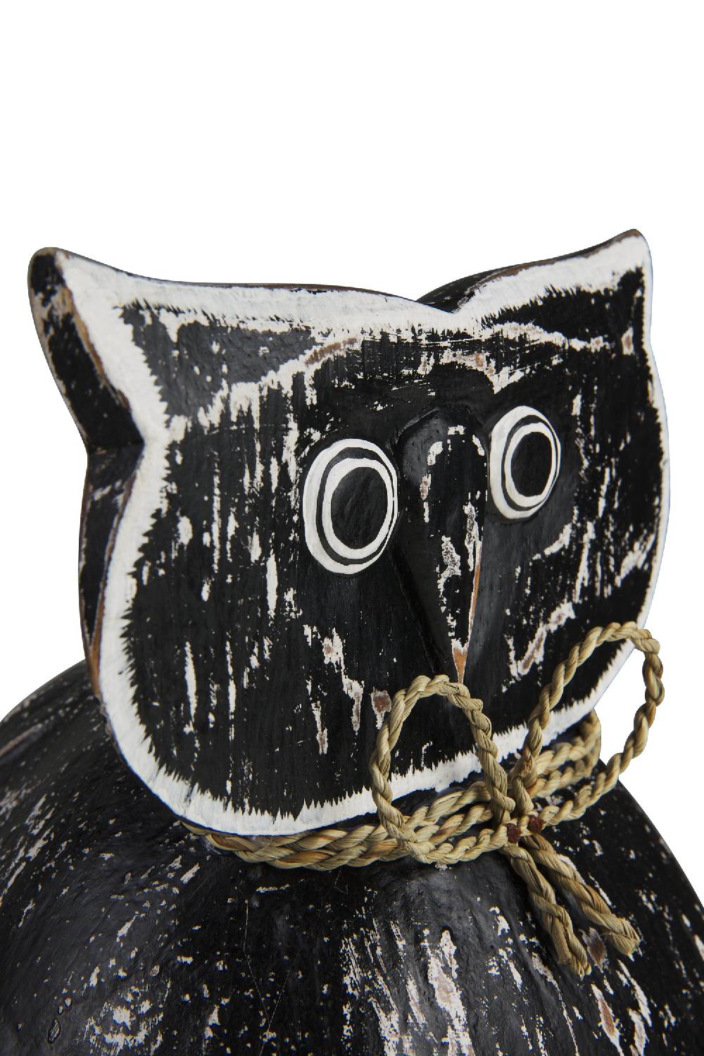 Novità Home Decor - Civetta Ali Aperte Cocco Nera Flash Sale