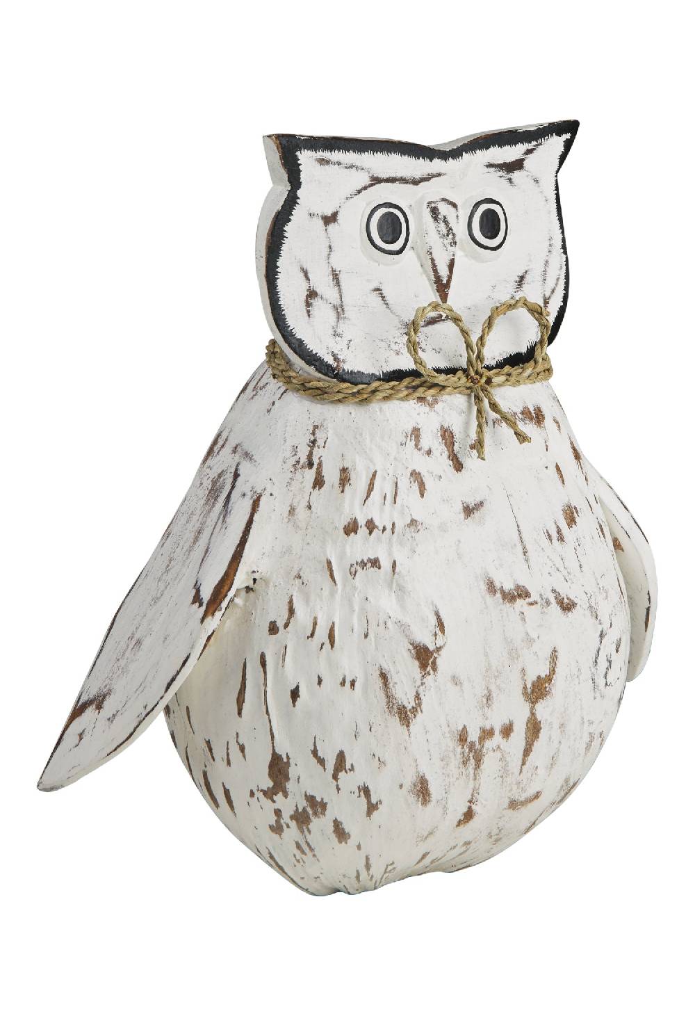Novità Home Decor - Civetta Ali Aperte Cocco Bianca Shopping online