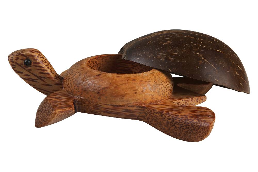 Novità Home Turtle - Porta Tea Light Carapace In Cocco Cyber Monday