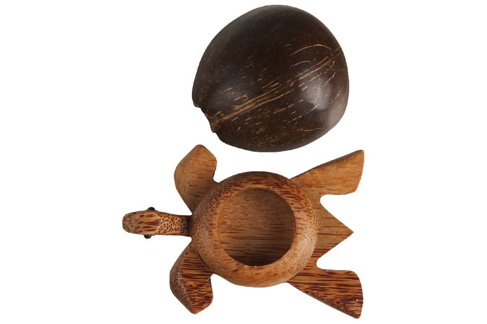 Novità Home Turtle - Porta Tea Light Carapace In Cocco Cyber Monday