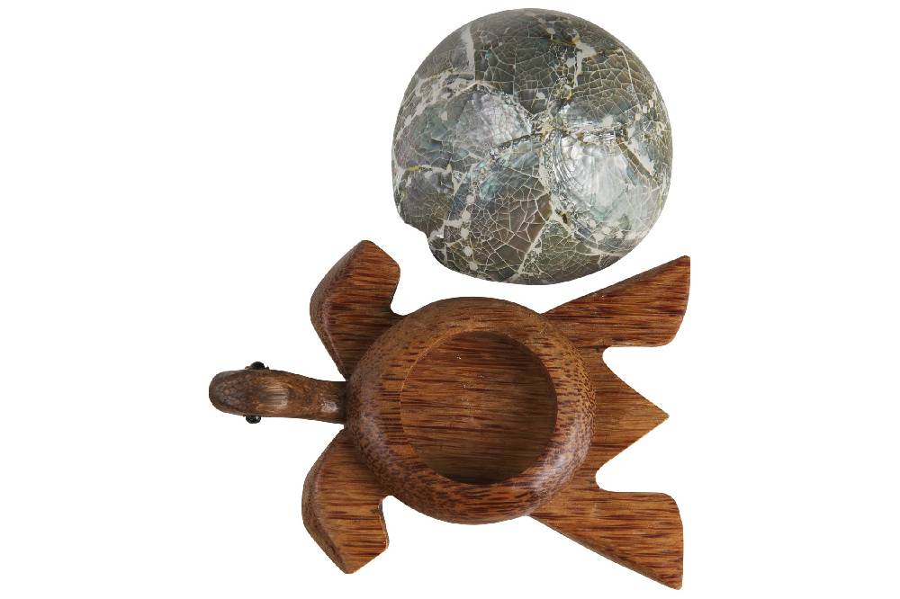 Novità Home Turtle - Porta Tea Light Carapace In Abalone Offerta natalizia