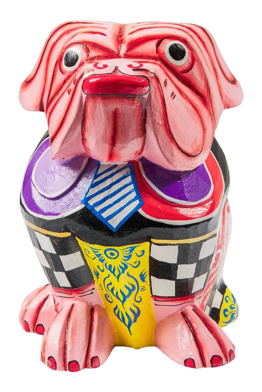 Novità Home Popart -Bulldog Rosa Giallo Nero Offerta Pasqua