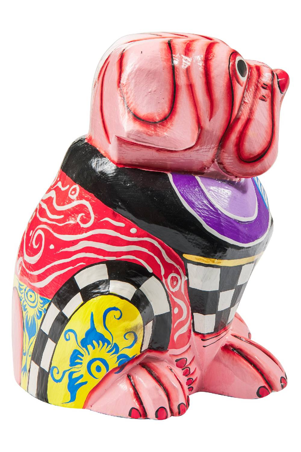 Novità Home Popart -Bulldog Rosa Giallo Nero Offerta Pasqua