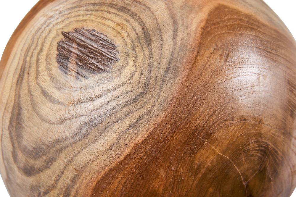 Novità Home Wood Art - Sfera Teak Naturale Smaltimento dello stoccaggio