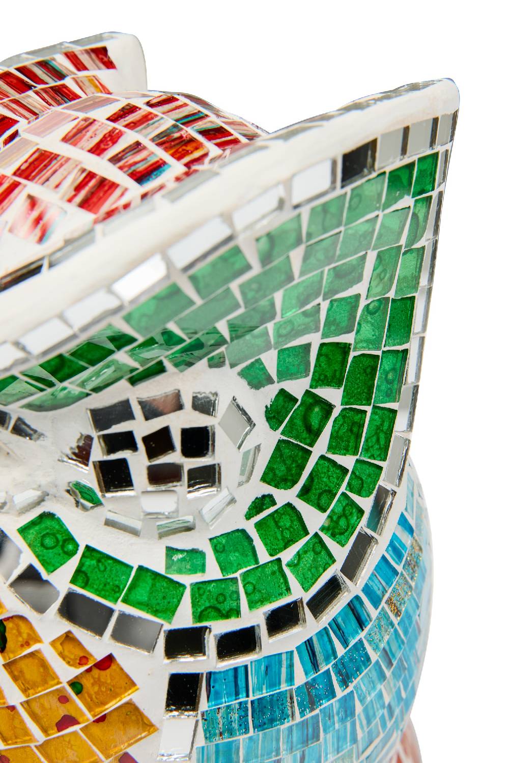 Novità Home Decor - Gufi Mosaico Set 1/2 Liquidazione
