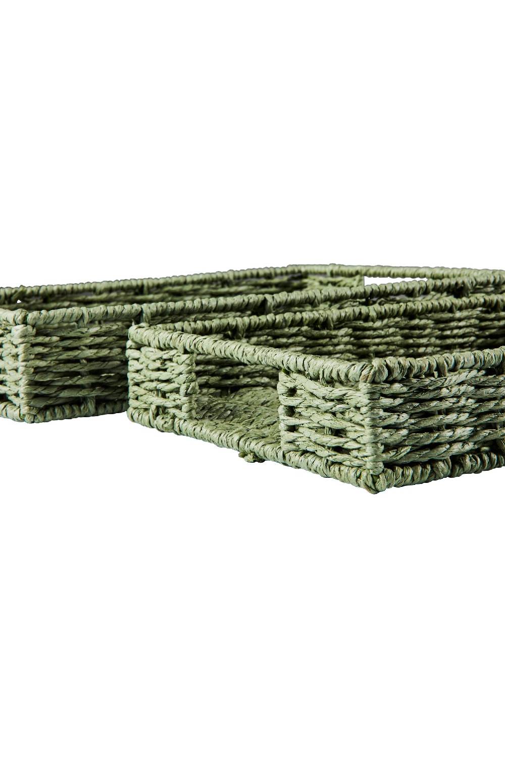 Novità Home Gourmet - Cesto Vassoio Rettangolare Green Set 1/2 Rilascio limitato