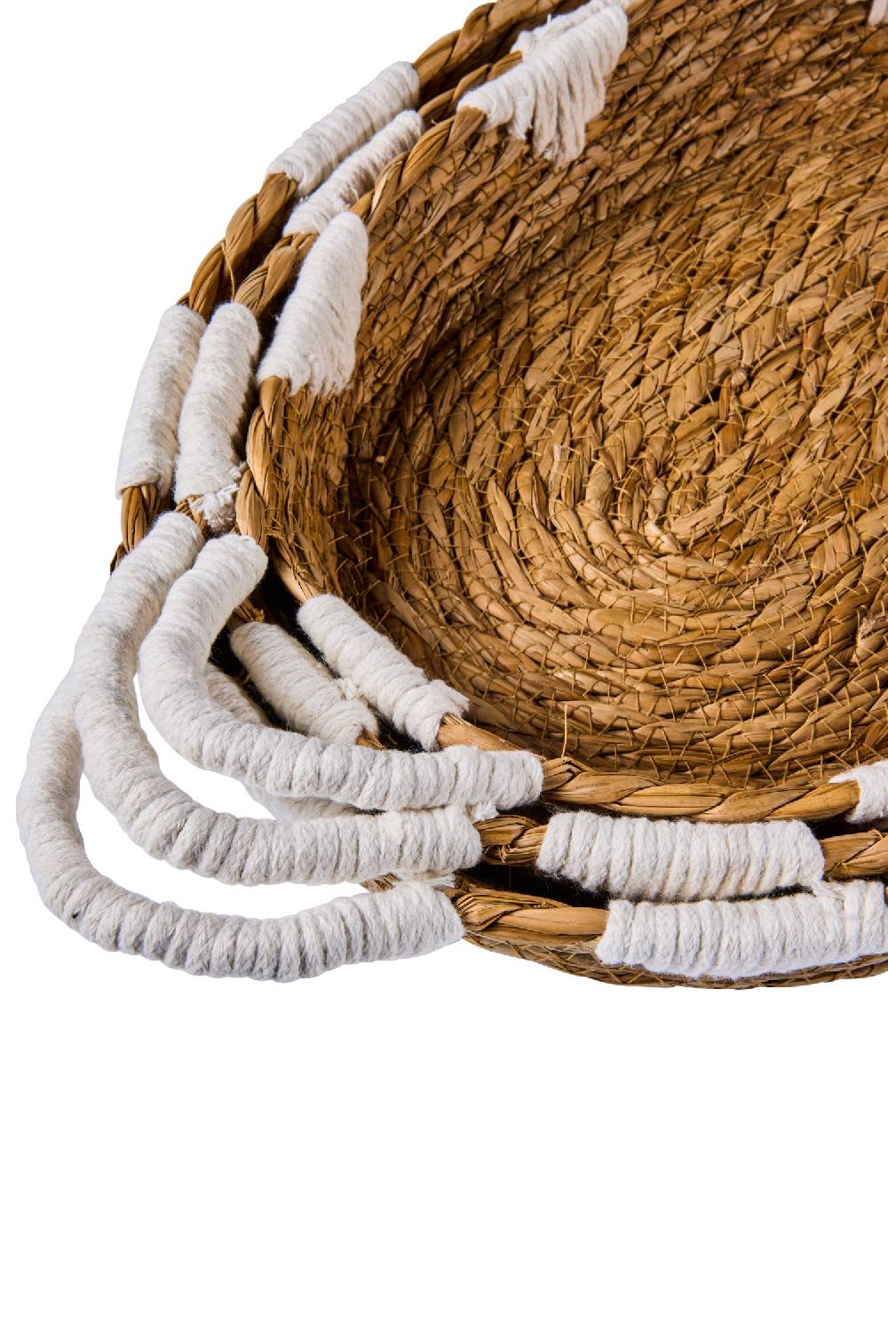 Novità Home Boho Chic - Ceste Vassoi Ovali Con Manici Porta Pyrex Ultimi due giorni
