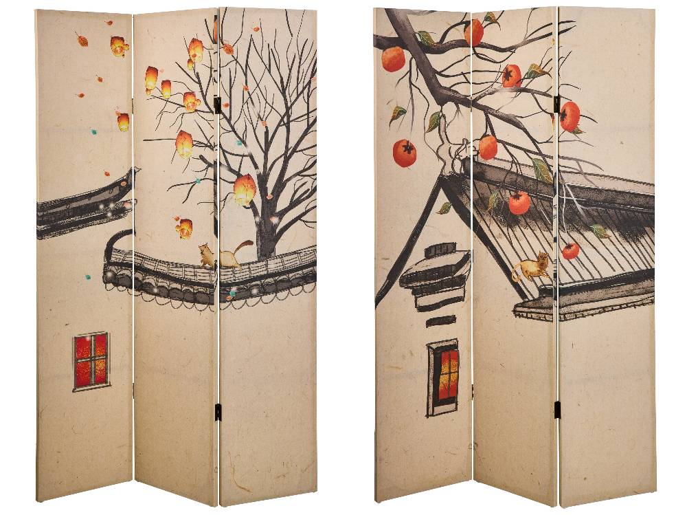 Novità Home Paravento - Magie Di Autunno Fronte Retro 3 Ante Linen Fino al 65% di sconto