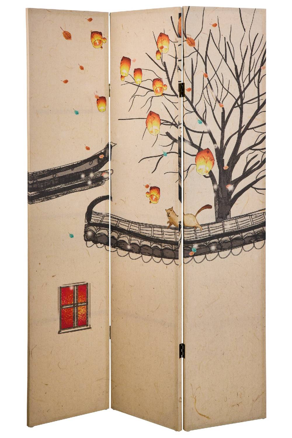 Novità Home Paravento - Magie Di Autunno Fronte Retro 3 Ante Linen Fino al 65% di sconto