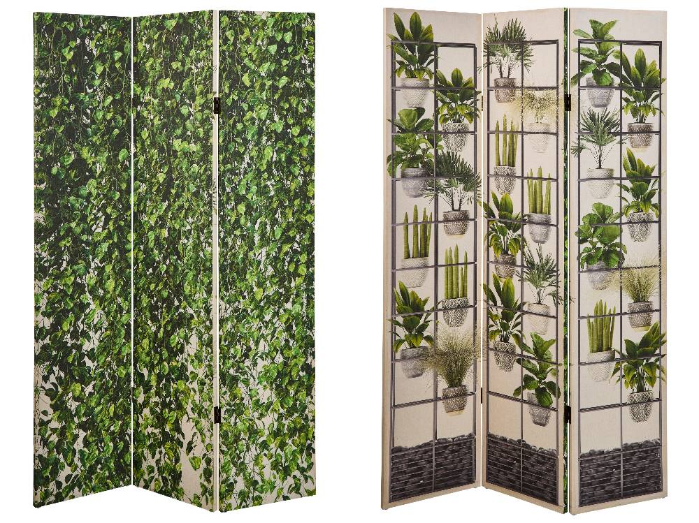 Novità Home Paravento - Giardino Orizzontale 3 Ante Linen Sostegno trimestrale
