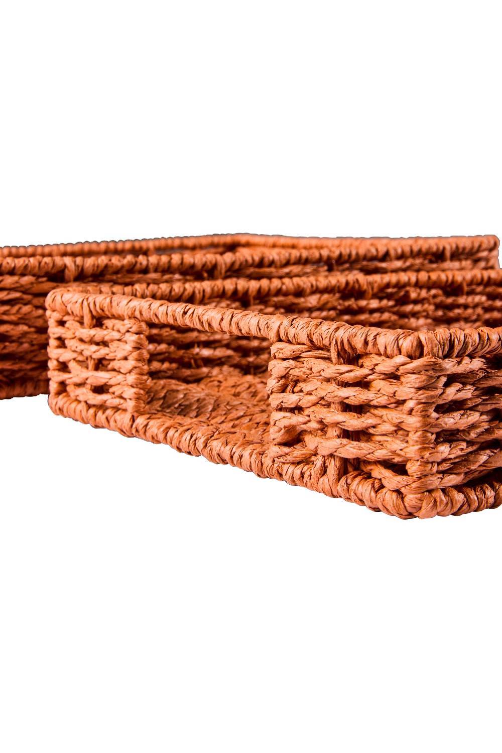 Novità Home Gourmet - Cesto Vassoio Rettangolare Orange Set 1/2 Enormi sconti