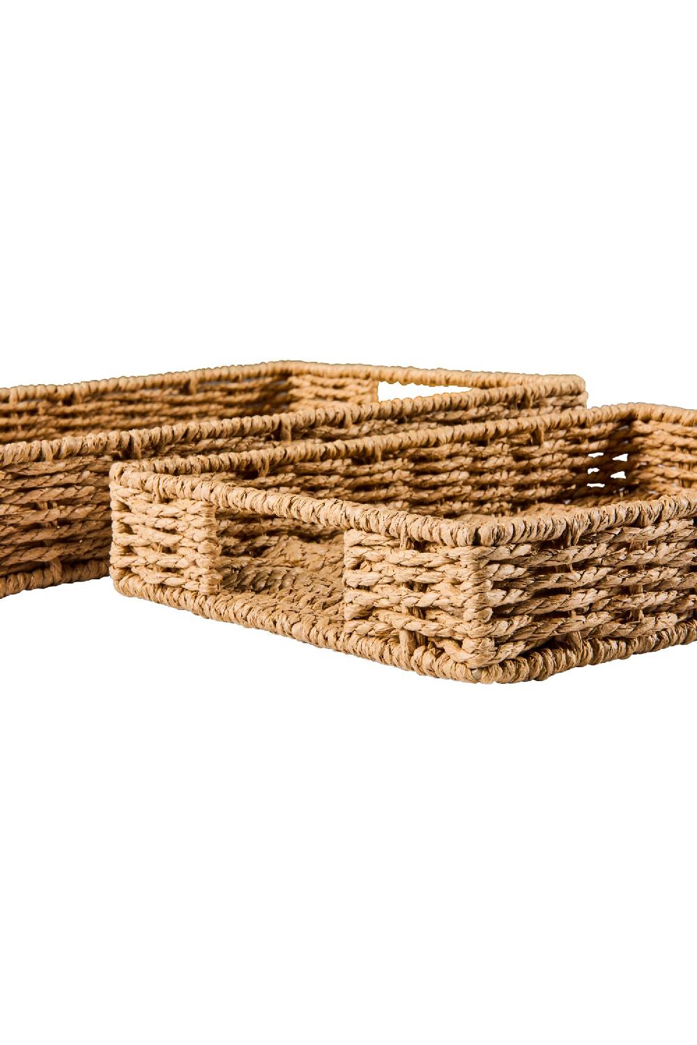 Novità Home Gourmet - Cesto Vassoio Rettangolare Natural Set 1/2 50% di sconto con spedizione gratuita