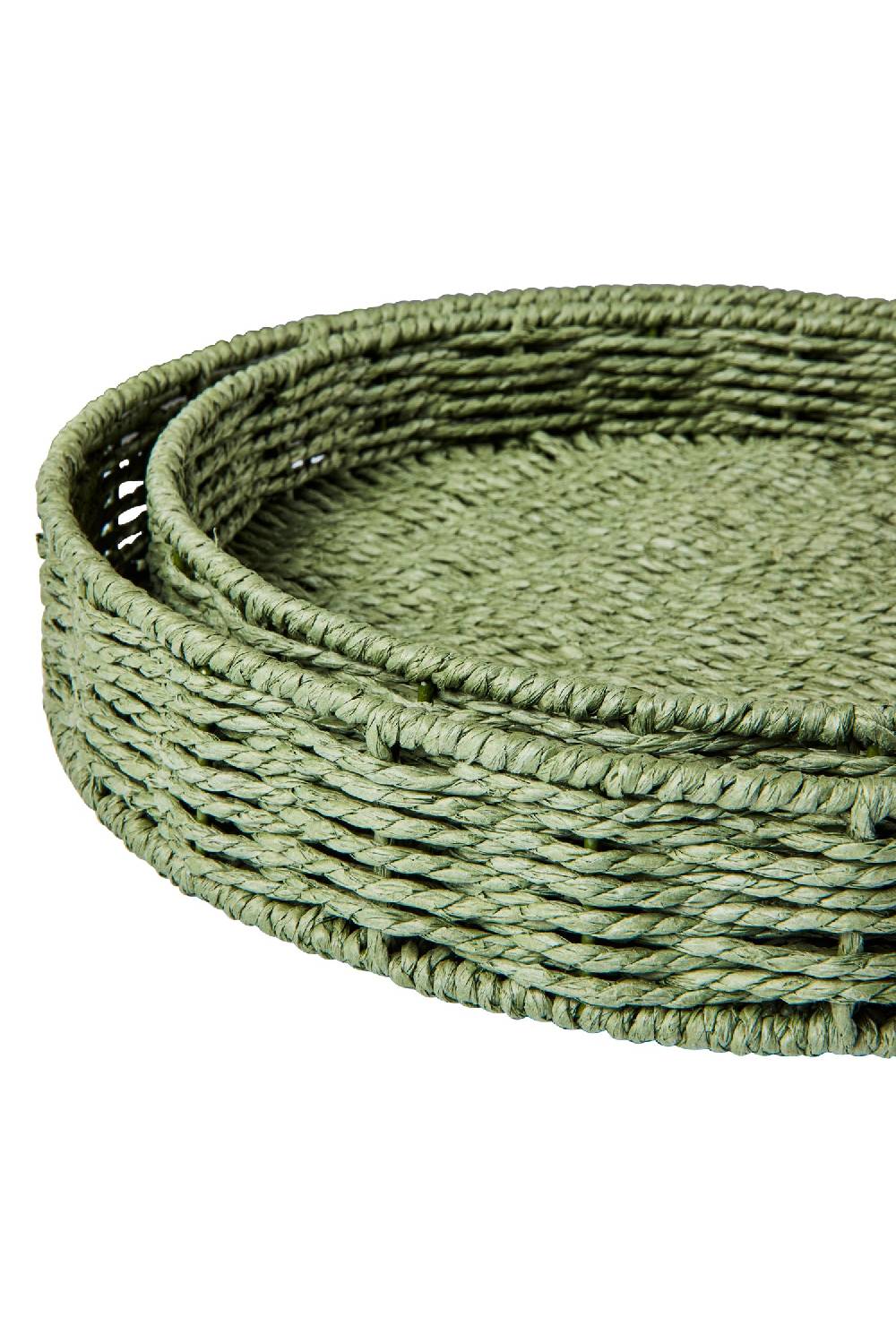 Novità Home Gourmet - Ceste Vassoio Tondo Green Set 1/2 Officina
