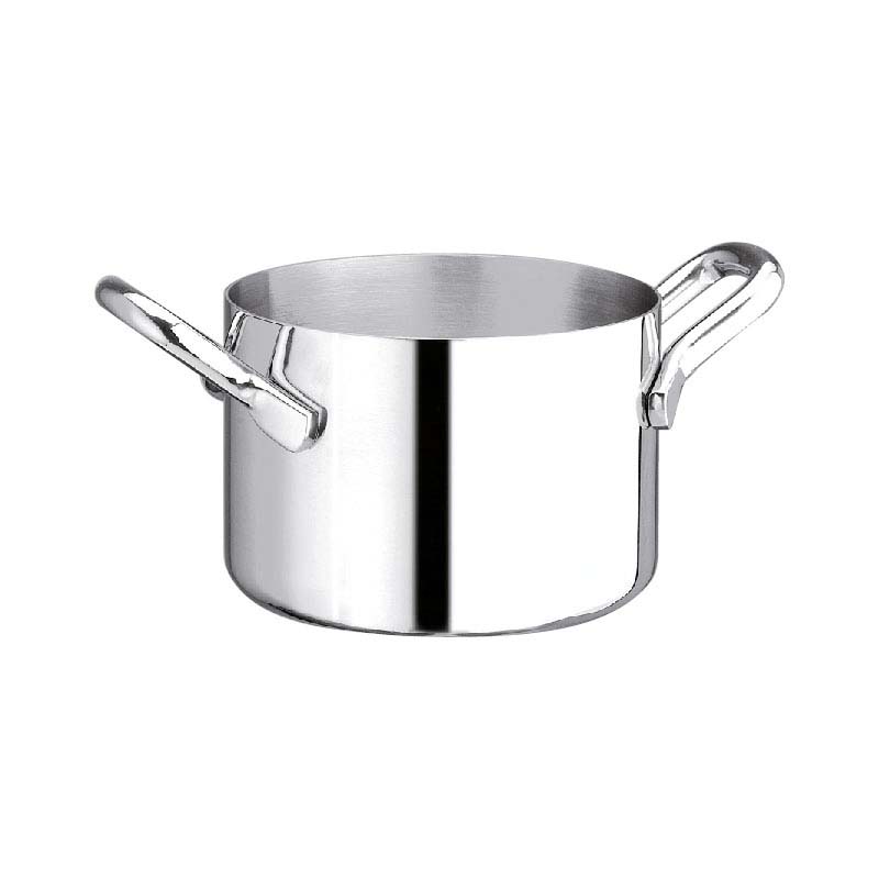 Pentole Agnelli Casseruolino 1932 alto in aluinox 3mm – 2 maniglie