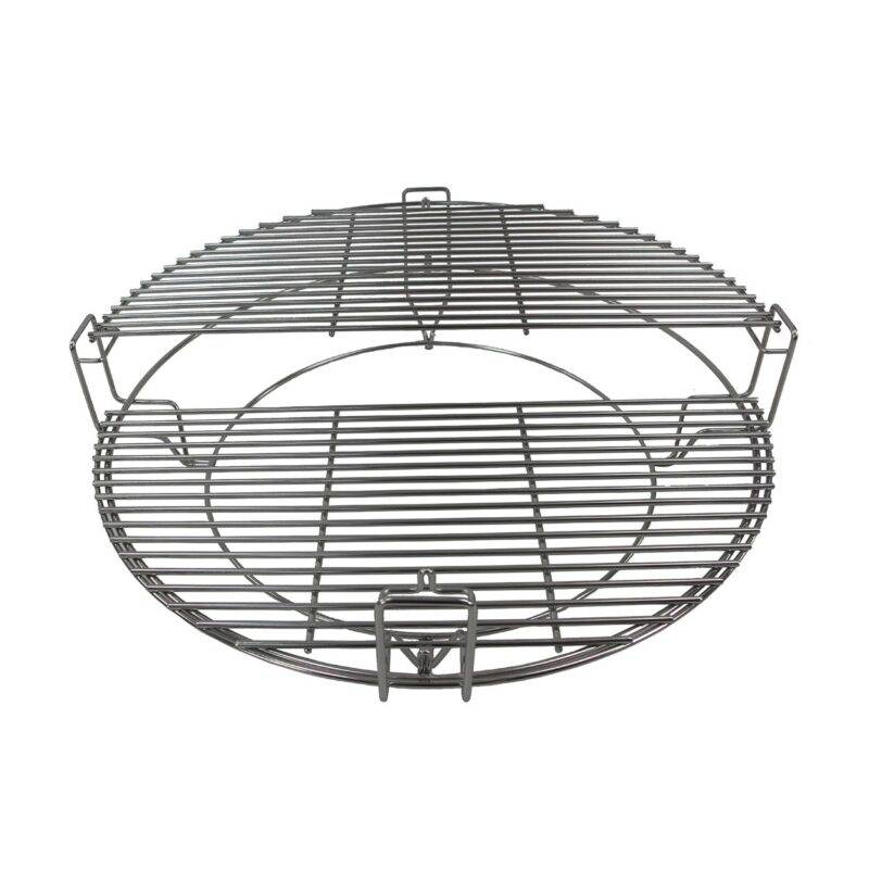 Pentole Agnelli Griglia a 2 livelli in acciaio per BBQ Kamado