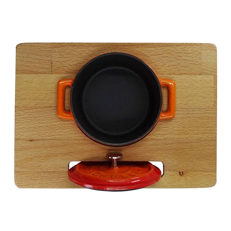 Pentole Agnelli Supporto in legno per mini casseruola tonda Convenienza