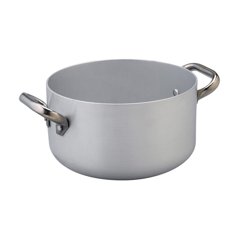 Pentole Agnelli Casseruola alta in alluminio induzione 3mm – 2 maniglie Prezzo Ridotto