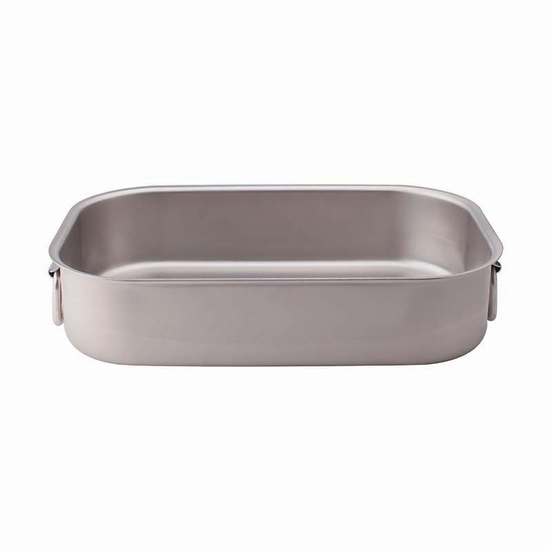 Pentole Agnelli Rostiera con angoli tondi in acciaio inox – 2 maniglie
