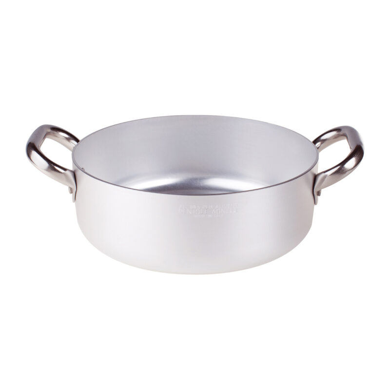 Pentole Agnelli Casseruola bassa in alluminio 3mm – 2 maniglie