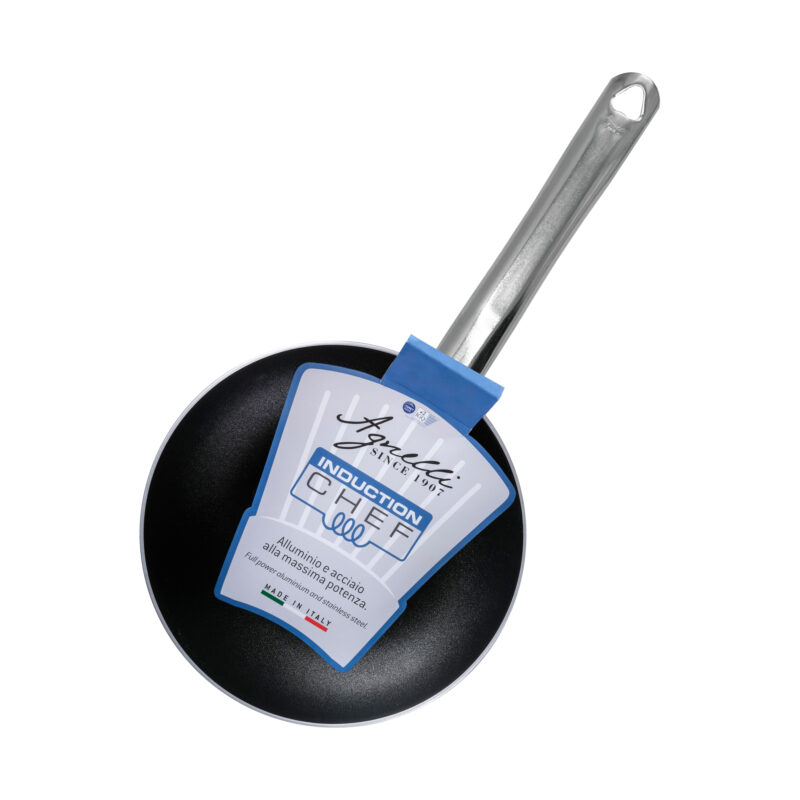 Pentole Agnelli Padella antiaderente Induction Chef svasata bassa in 2ply – 1 manico In Saldo