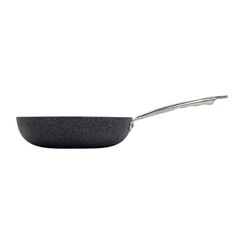 Pentole Agnelli Padella antiaderente Shark Skin svasata alta in alluminio 3mm – 1 manico 1907 In Linea