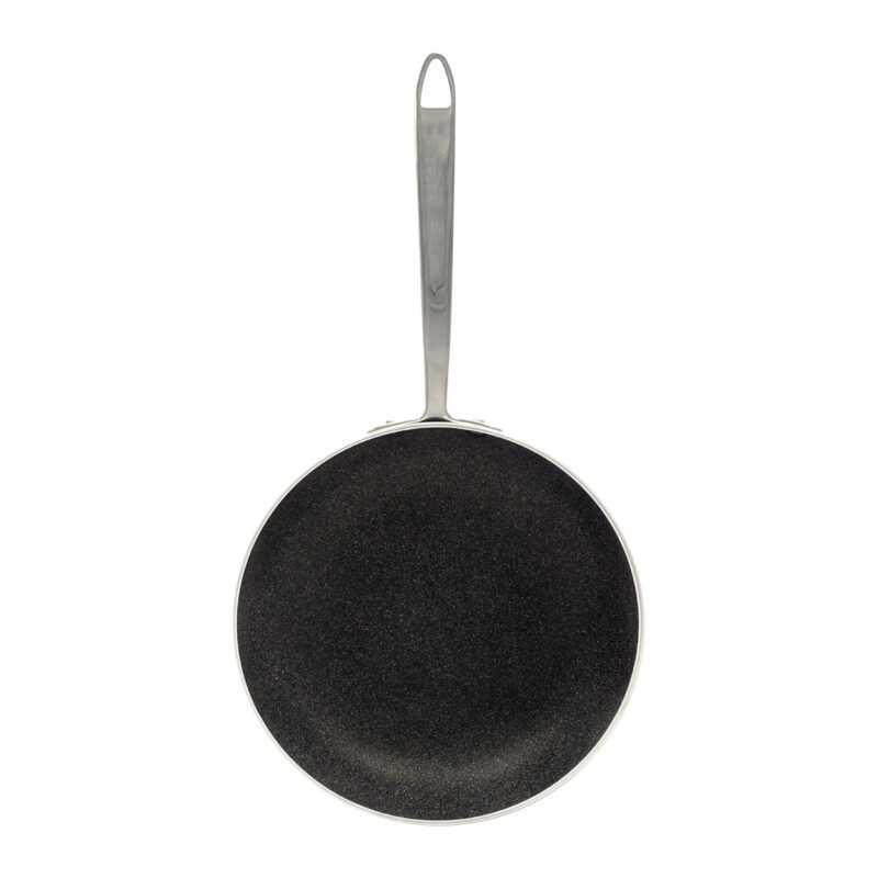 Pentole Agnelli Padella antiaderente Shark Skin svasata alta in alluminio 3mm – 1 manico 1907 Nuovo