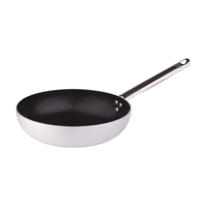 Pentole Agnelli Padella antiaderente svasata alta a saltare in alluminio 3mm – 1 manico