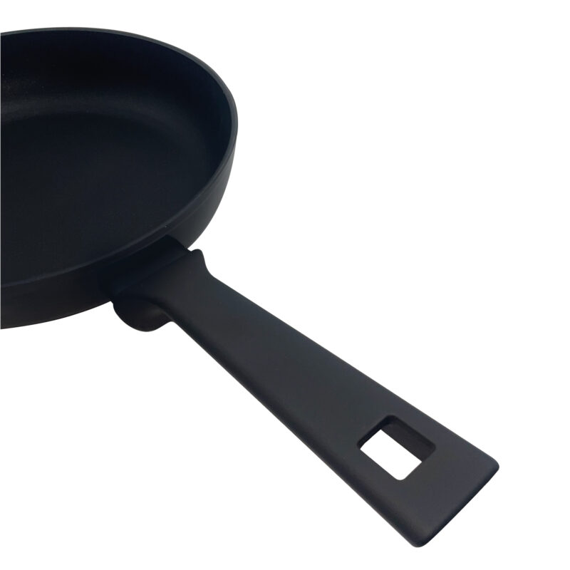 Pentole Agnelli Padella antiaderente svasata alta AlBlack Elite – 1 manico soft touch Pezzi Unici
